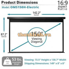 Màn chiếu điện 150-inch Elite Screens OMS150H-ELECTRIC